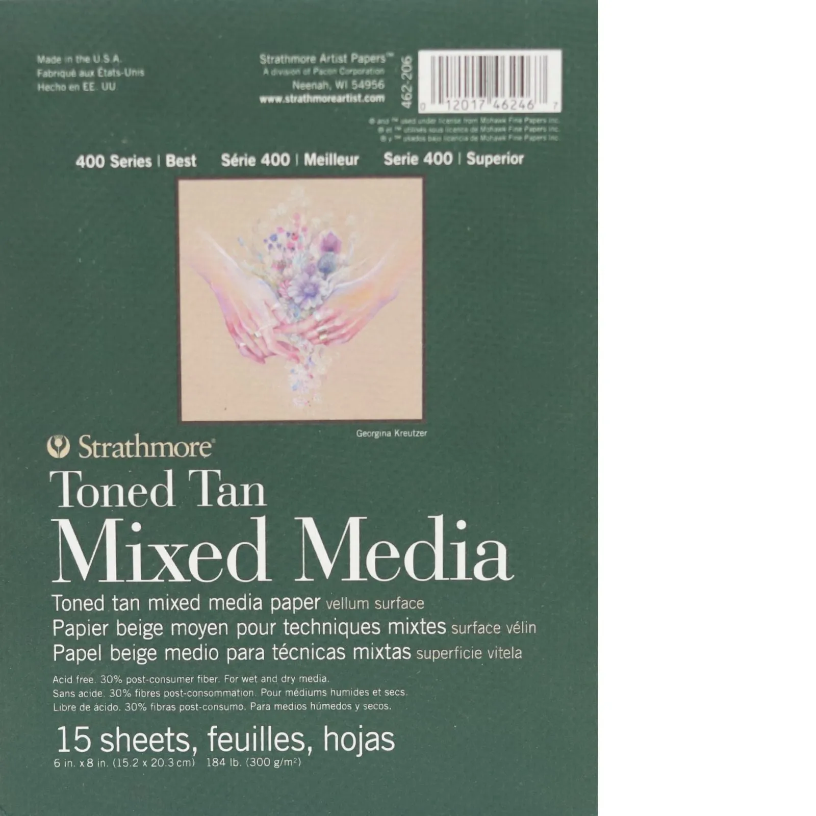 ■ Strathmore - Toned Tan Mixed Media Pad - 6" x 8" - 15 Sheets