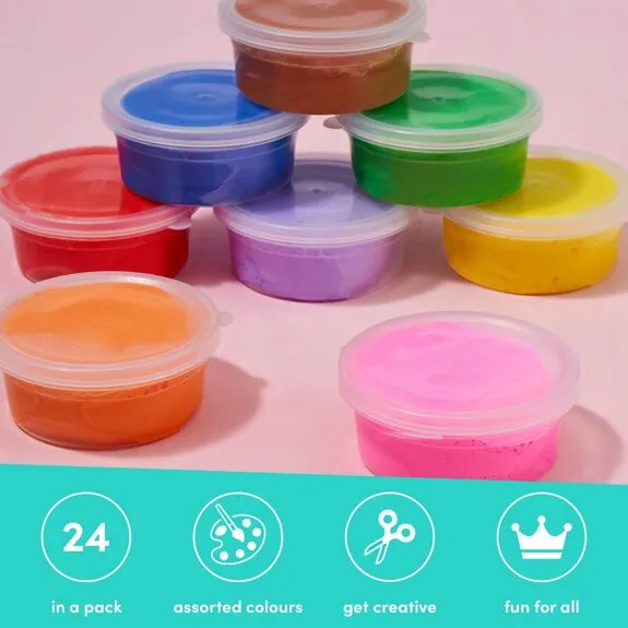 24 Bouncy Putty Pots - Roll into a ball and bounce!