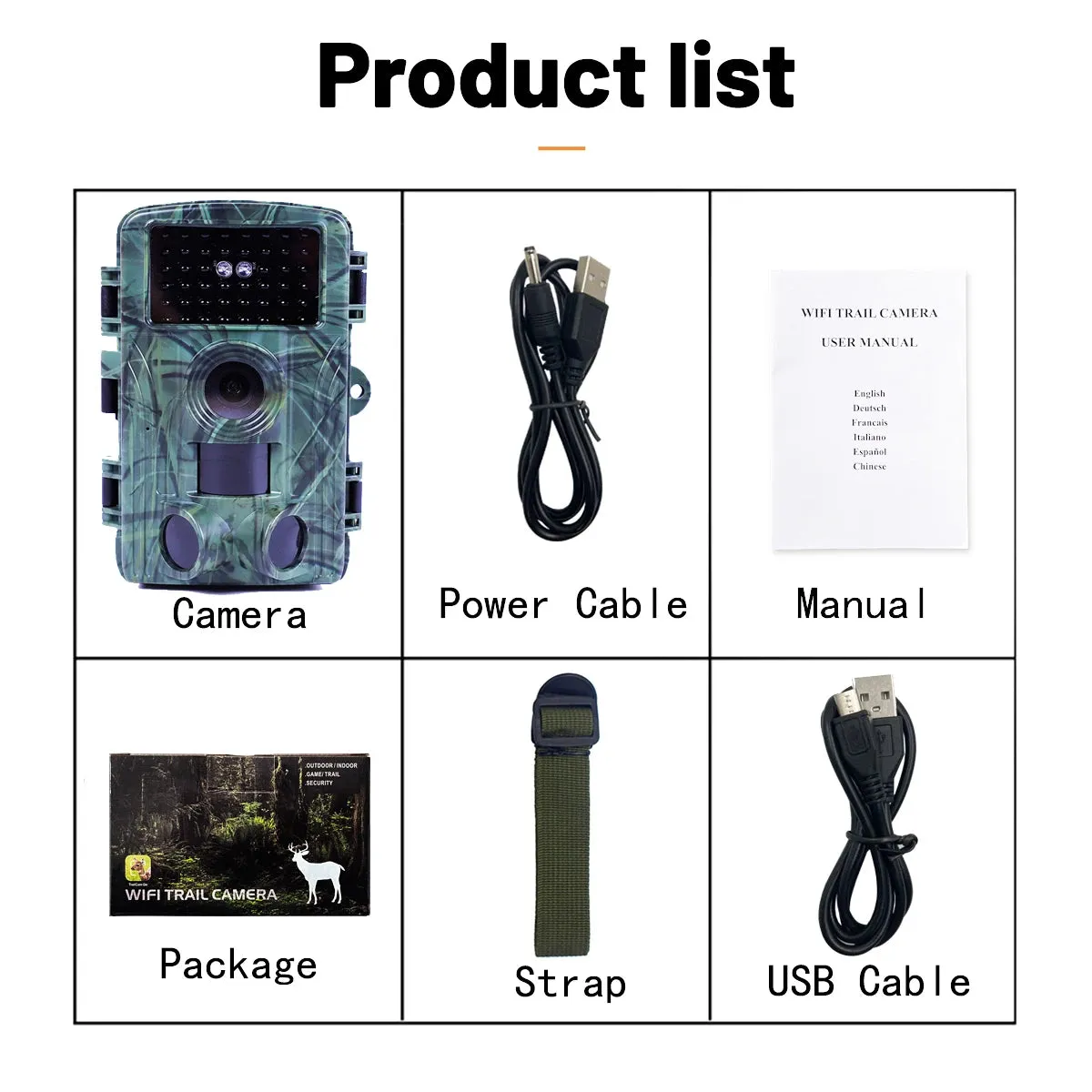 4K Video Hunting Shooting Wildlife Trail Camera Waterproof 60MP 30MP WIFI Live Stream Night Vision Outdoor  Photo Trap Camera