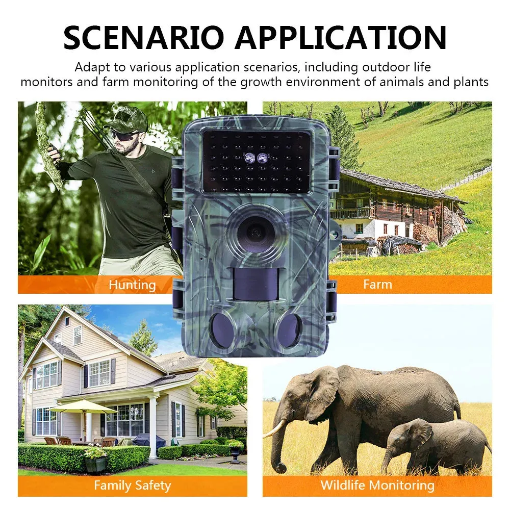 4K Video Hunting Shooting Wildlife Trail Camera Waterproof 60MP 30MP WIFI Live Stream Night Vision Outdoor  Photo Trap Camera