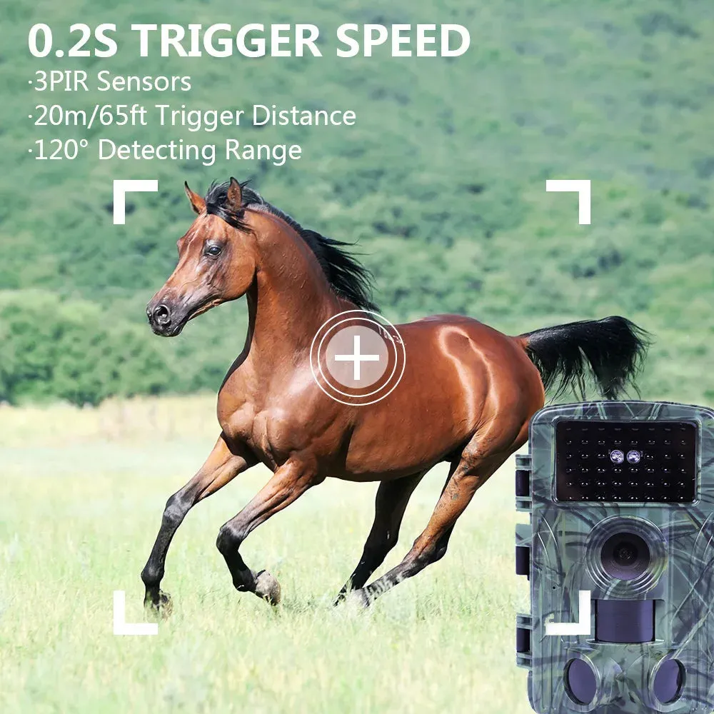 4K Video Hunting Shooting Wildlife Trail Camera Waterproof 60MP 30MP WIFI Live Stream Night Vision Outdoor  Photo Trap Camera