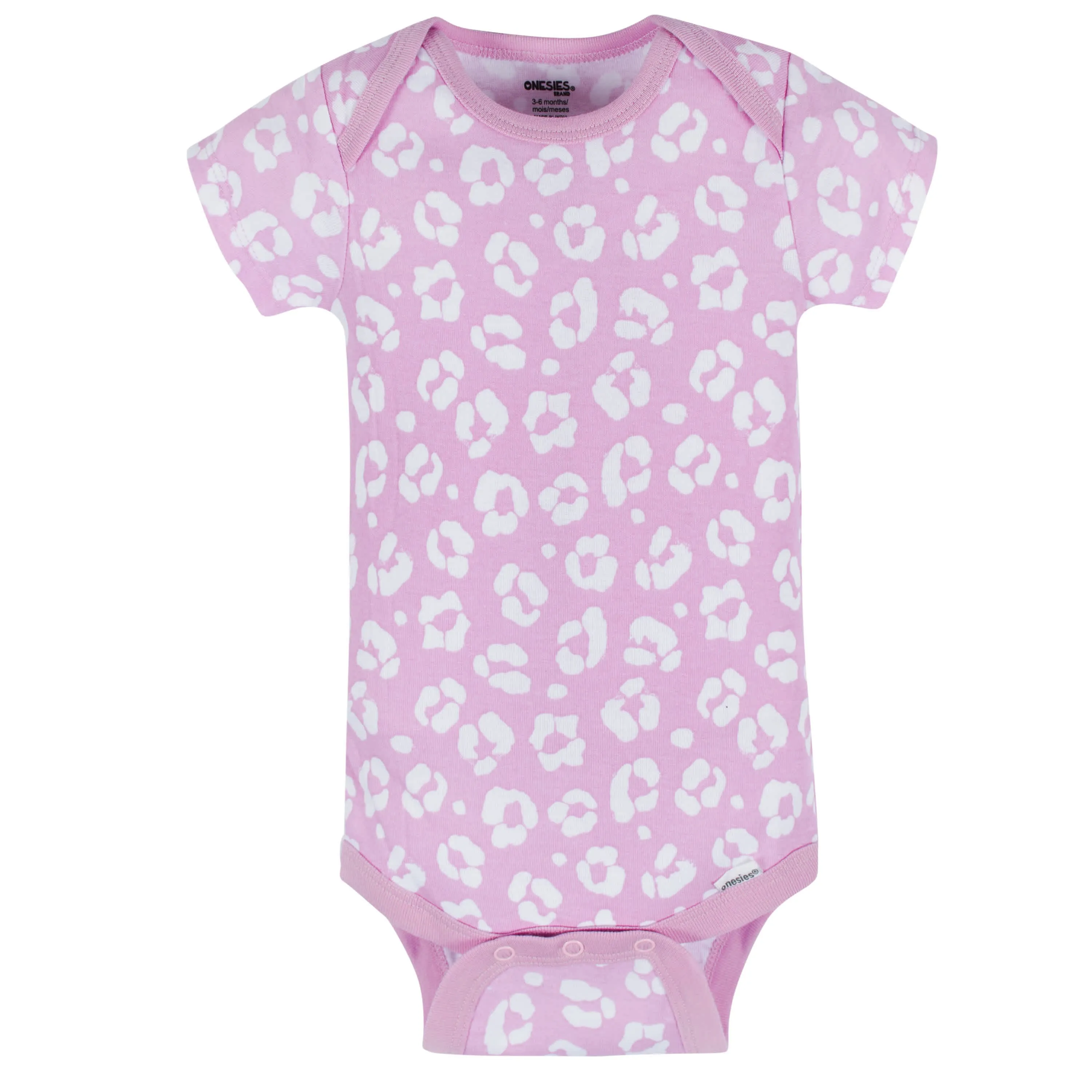 8-Pack Baby Girls Rainbow Floral Short Sleeve Onesies® Bodysuits