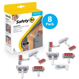 Adhesive Cabinet Latch (8 Pack)