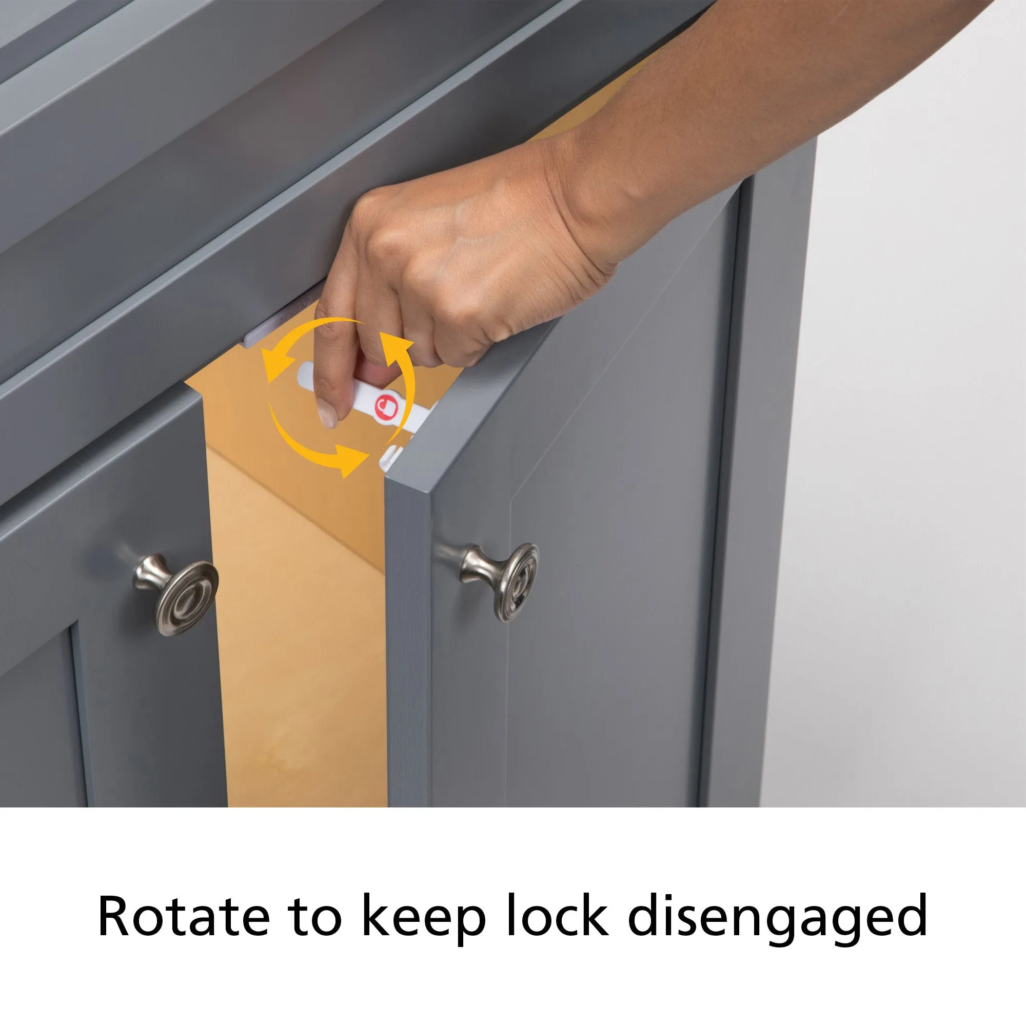 Adhesive Cabinet Latch (8 Pack)