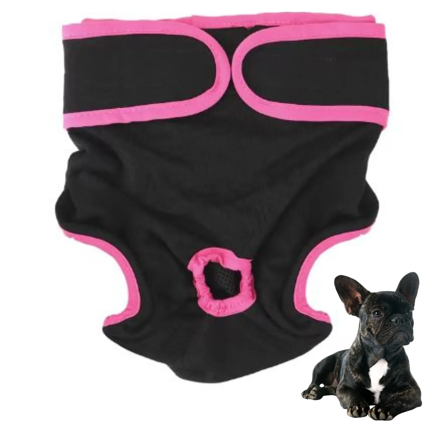 Adjustable French Bulldog Shorts Diaper