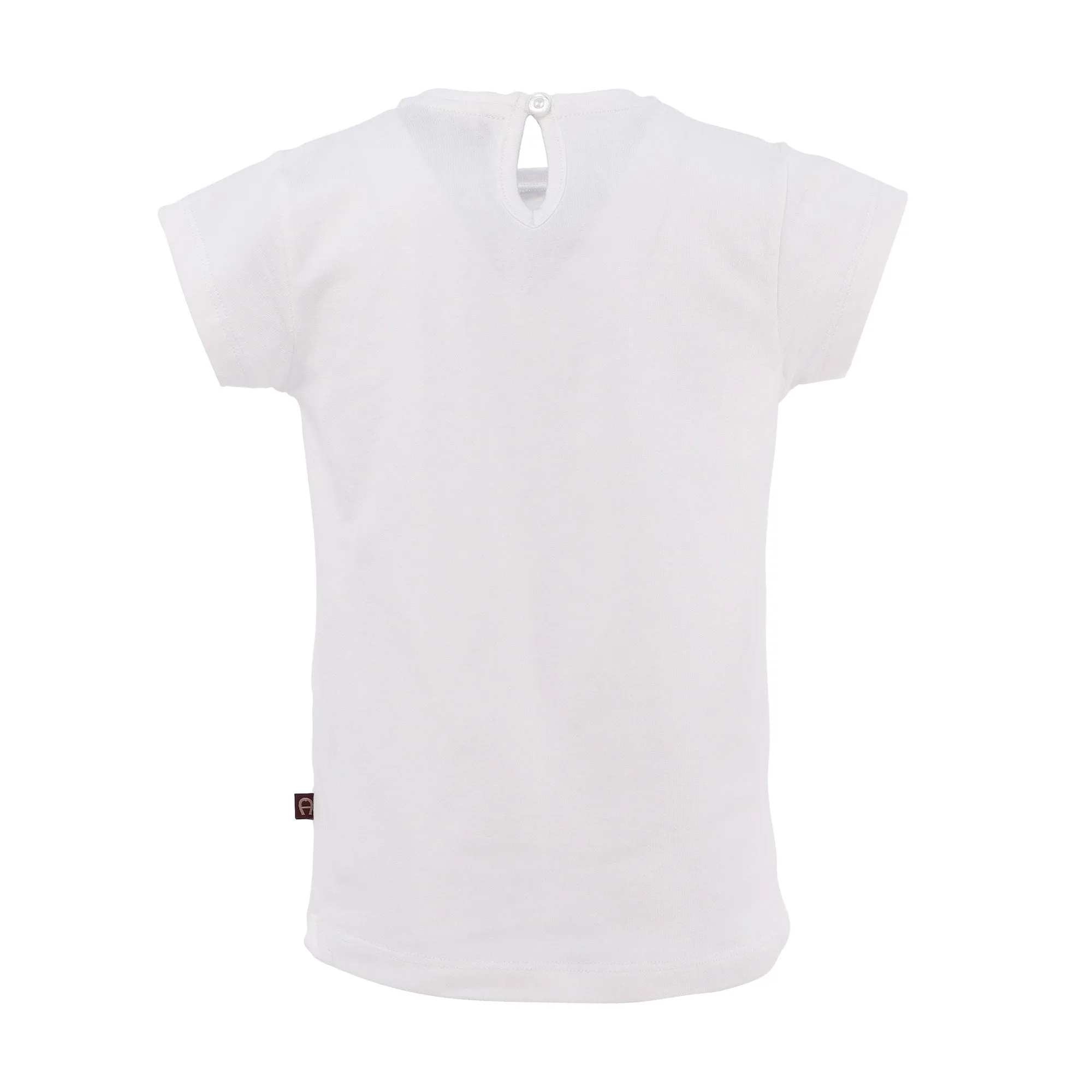 Aigner Kids Logo Print White T-Shirt