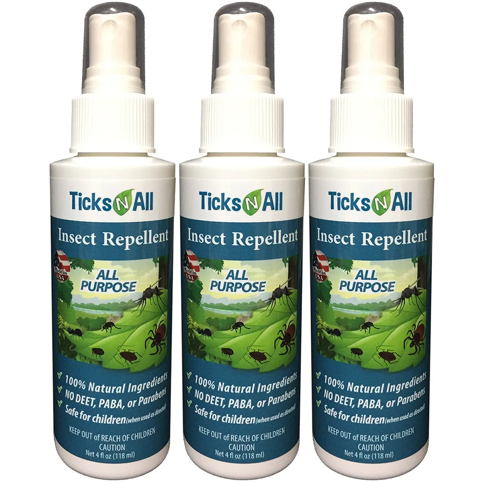 All Natural All Purpose Insect Repellent 4oz (3 pack)