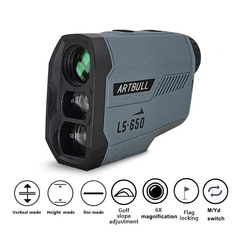 ARTBULL Laser Rangefinder for Hunting 1000m 650m Slope Flag-Lock slope pin Golf rangefinder Distance meter