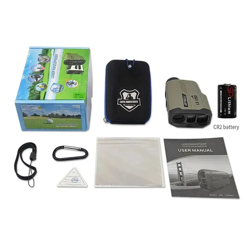 ARTBULL Laser Rangefinder for Hunting 1000m 650m Slope Flag-Lock slope pin Golf rangefinder Distance meter