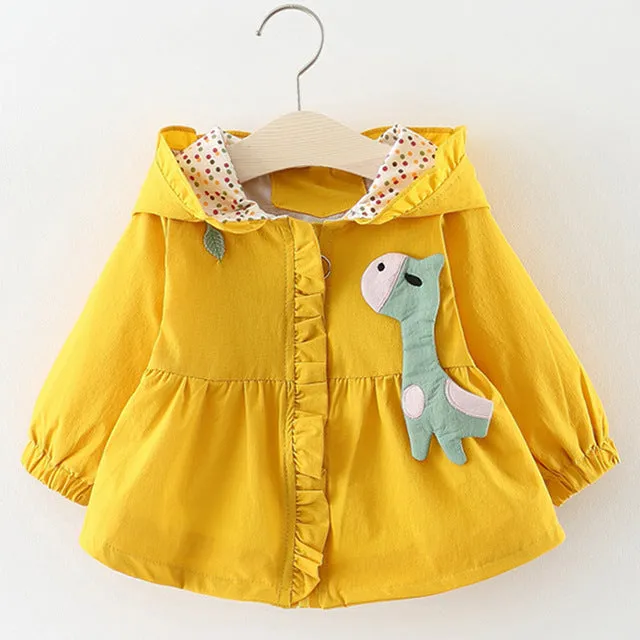 Baby Girls Coats 2019 New autumn Three rabbits cute