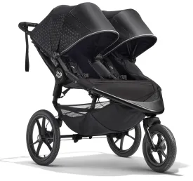 Baby Jogger Summit X3 Double Jogging Stroller - Midnight Black