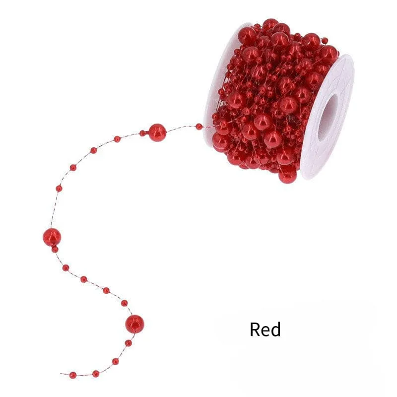 bead chain for featival decoration plastic pearl with fish string