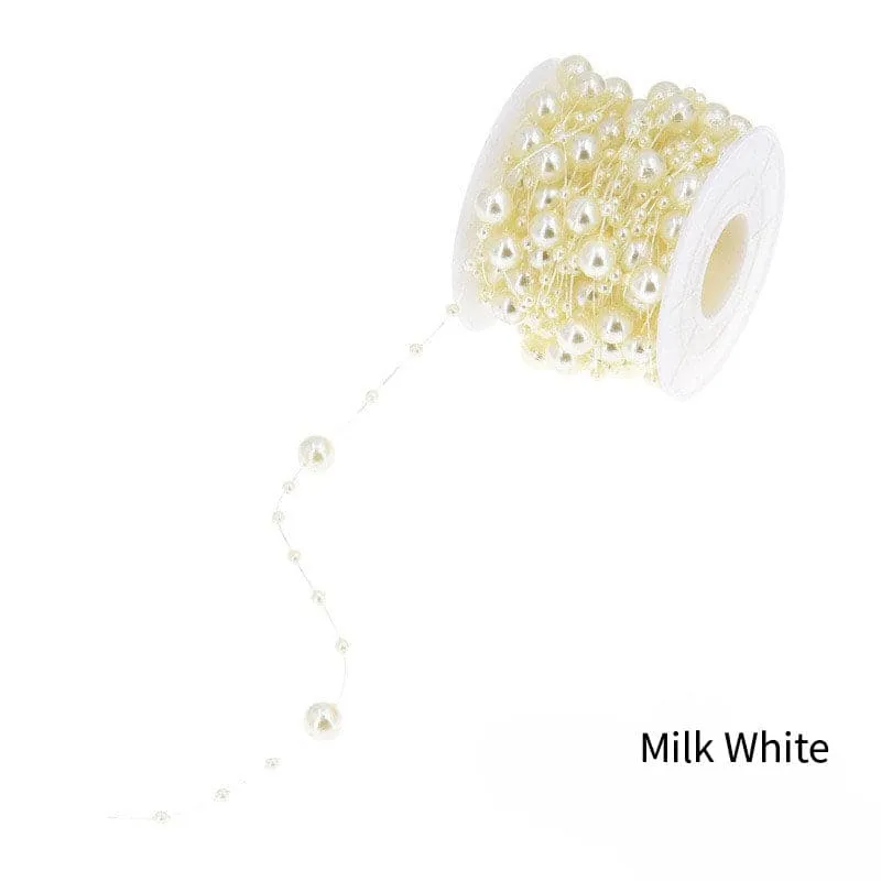 bead chain for featival decoration plastic pearl with fish string
