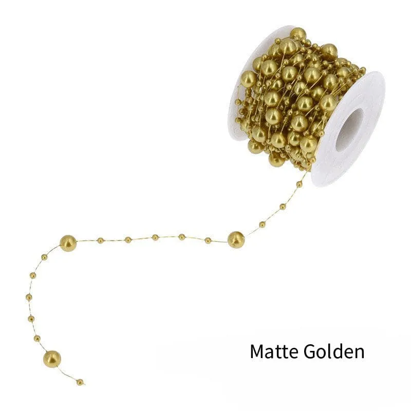bead chain for featival decoration plastic pearl with fish string