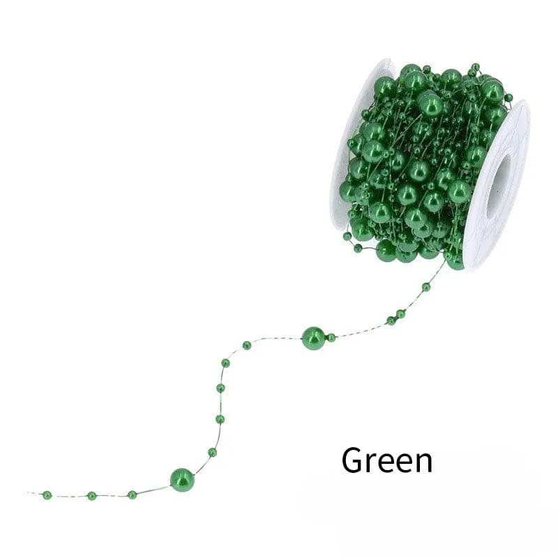 bead chain for featival decoration plastic pearl with fish string