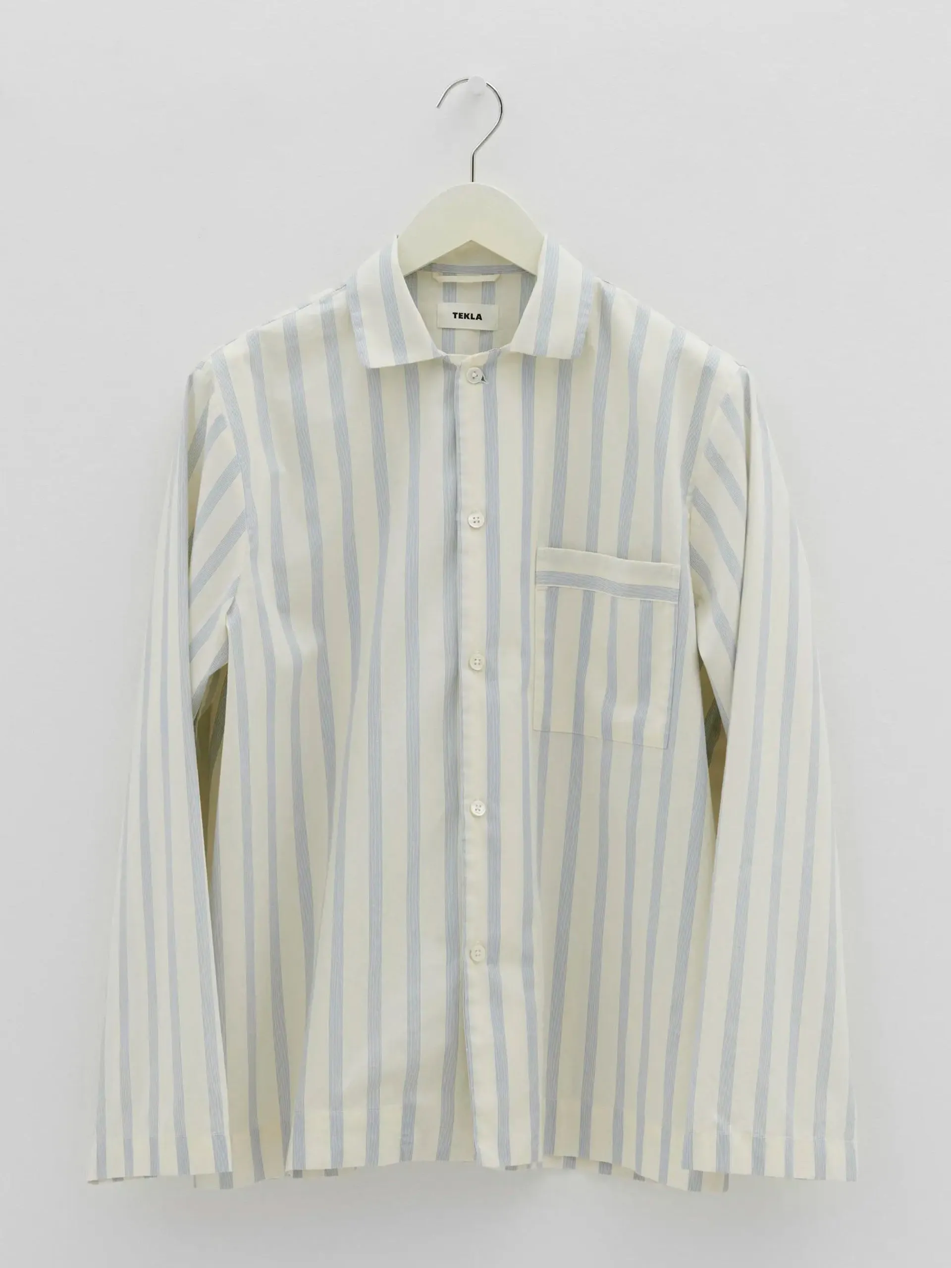 Blue stripe poplin sleepwear