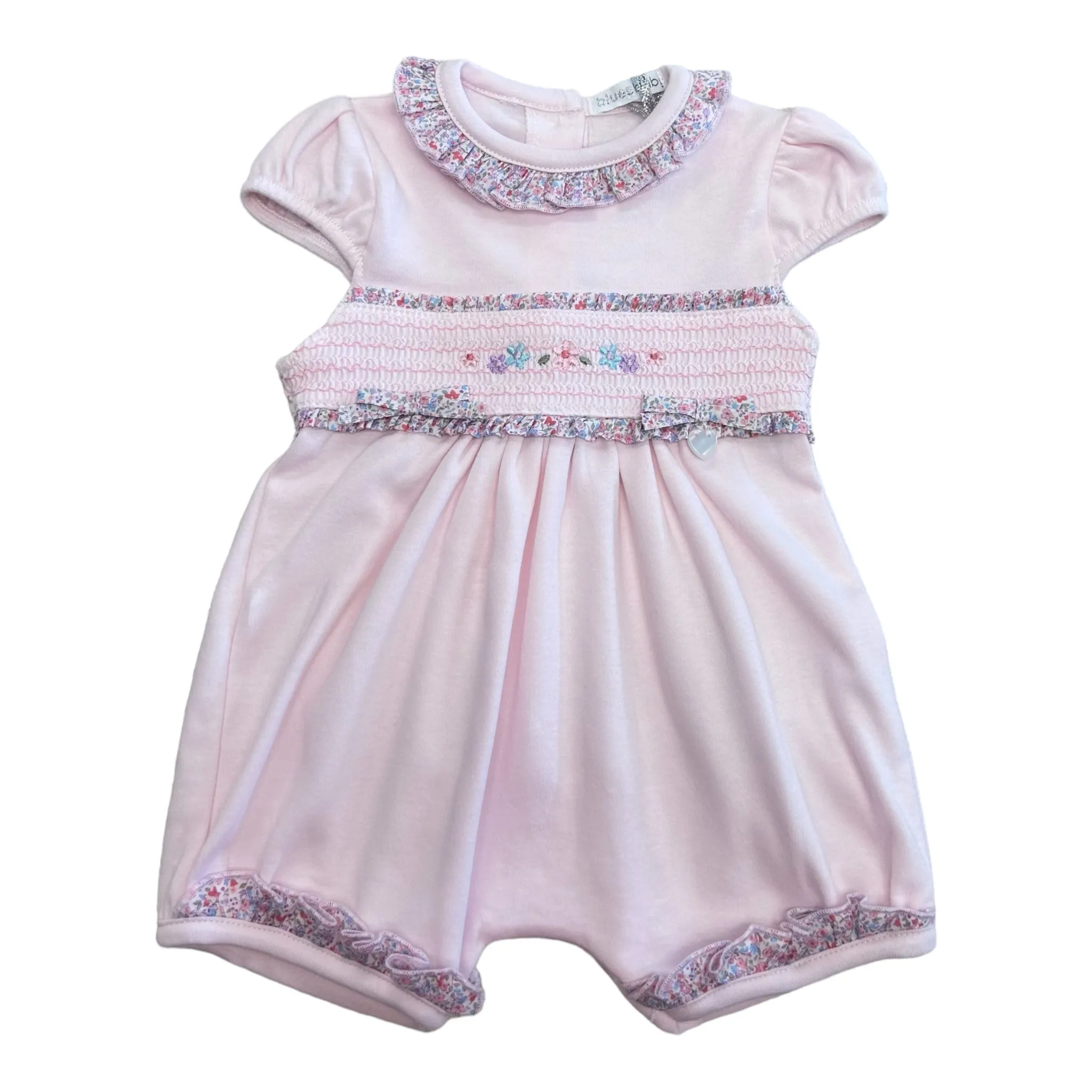 blues baby - Pink bubble, short all in one