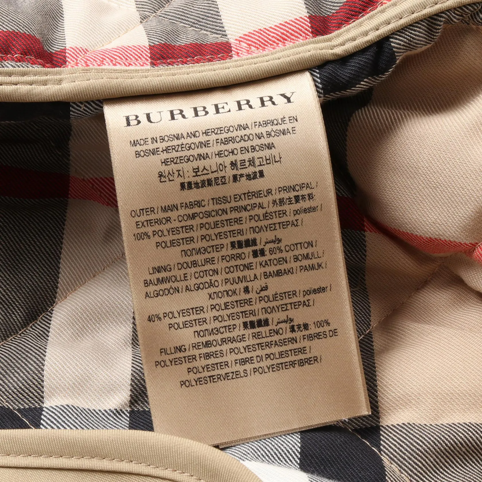 Burberry Polyester Outerwear Beige