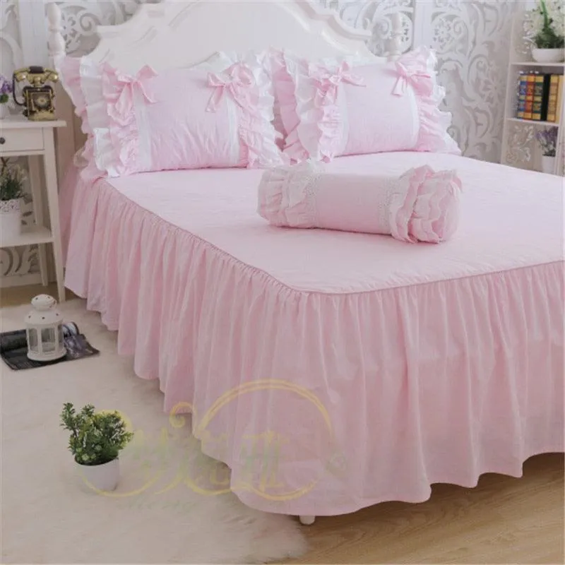 Charming Lace Floral Princess Bedding Set