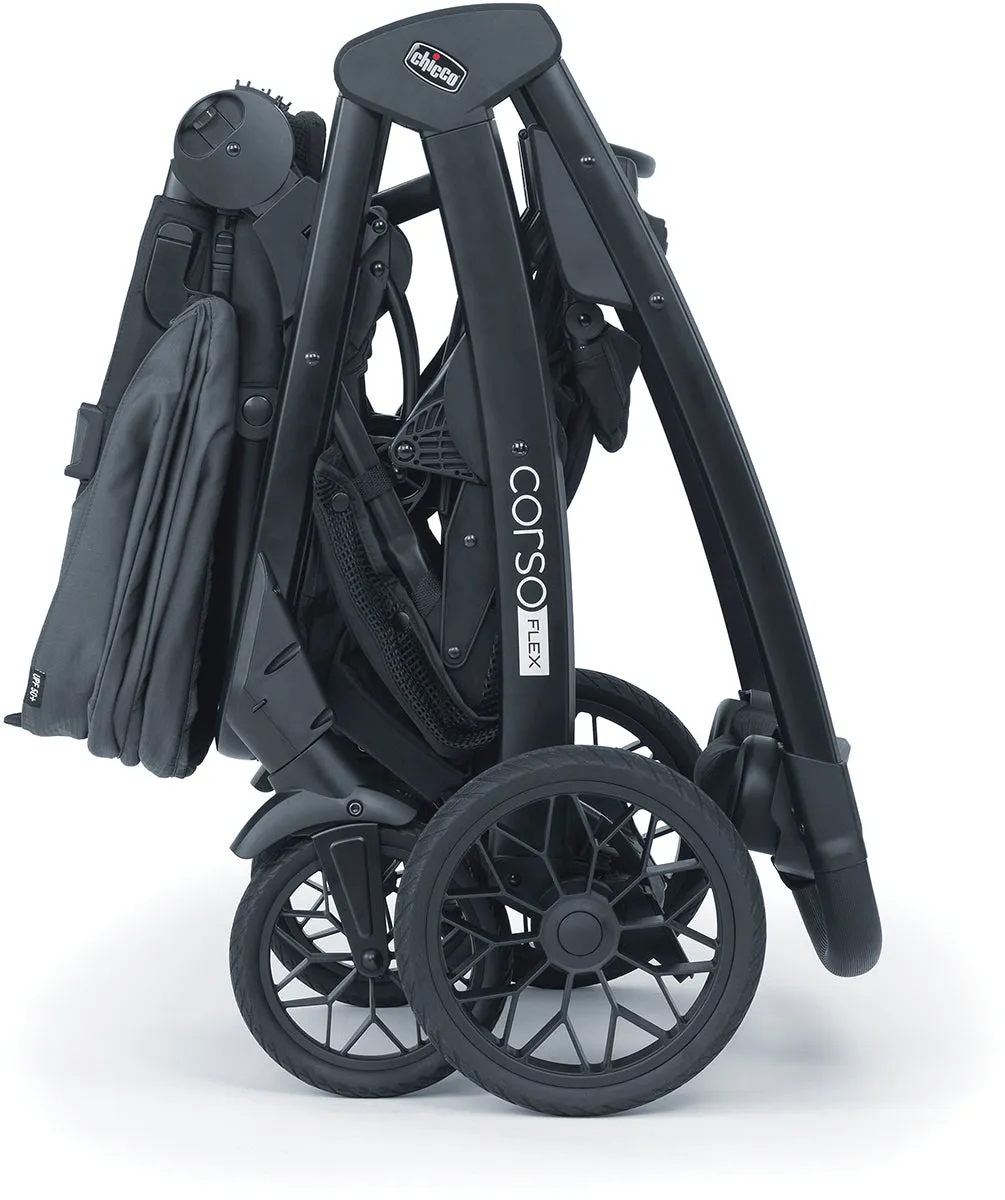 Chicco Corso Flex Double Stroller Bundle - Legend