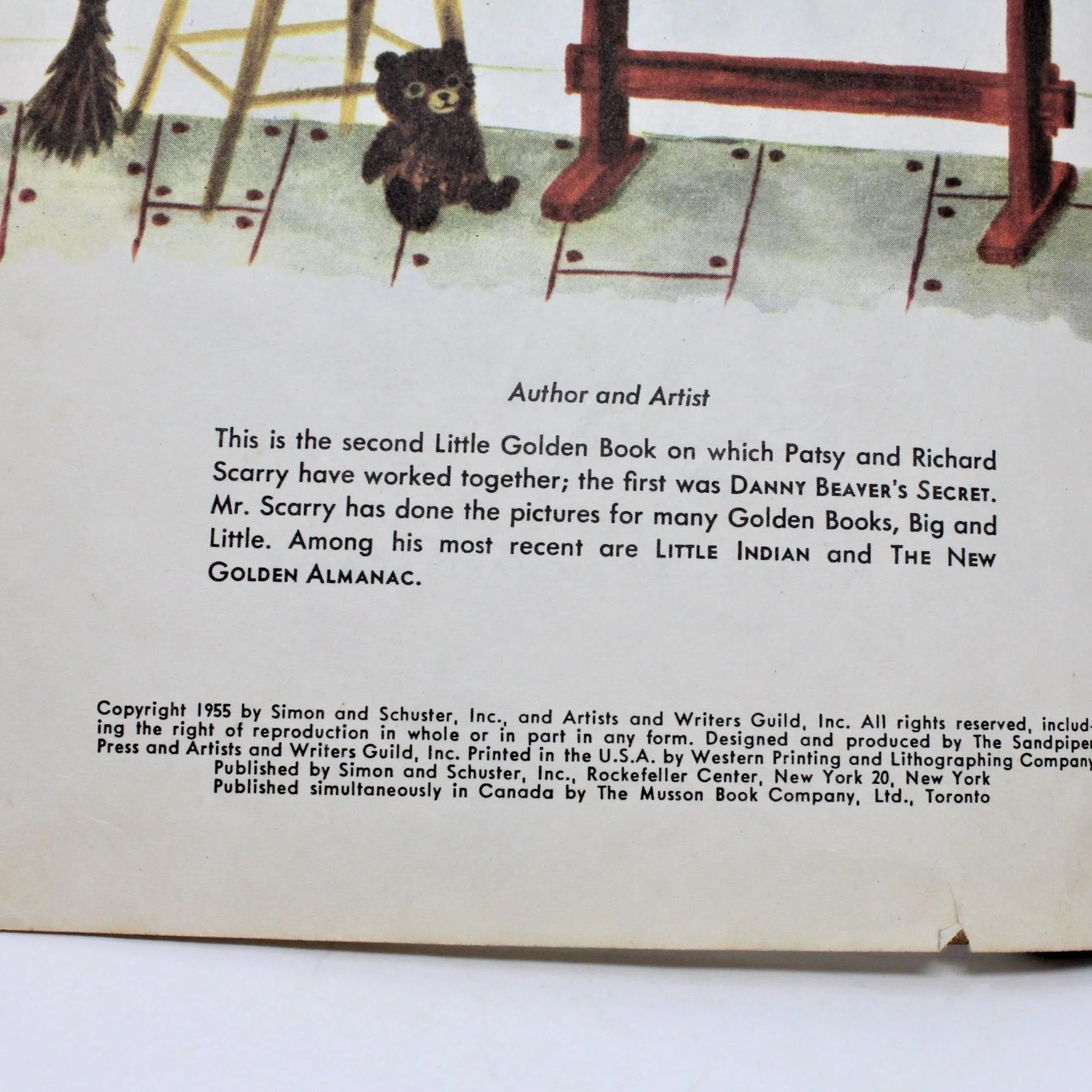 Children's Book, Little Golden Book, The Bunny Book, Hardcover, Vintage 1955