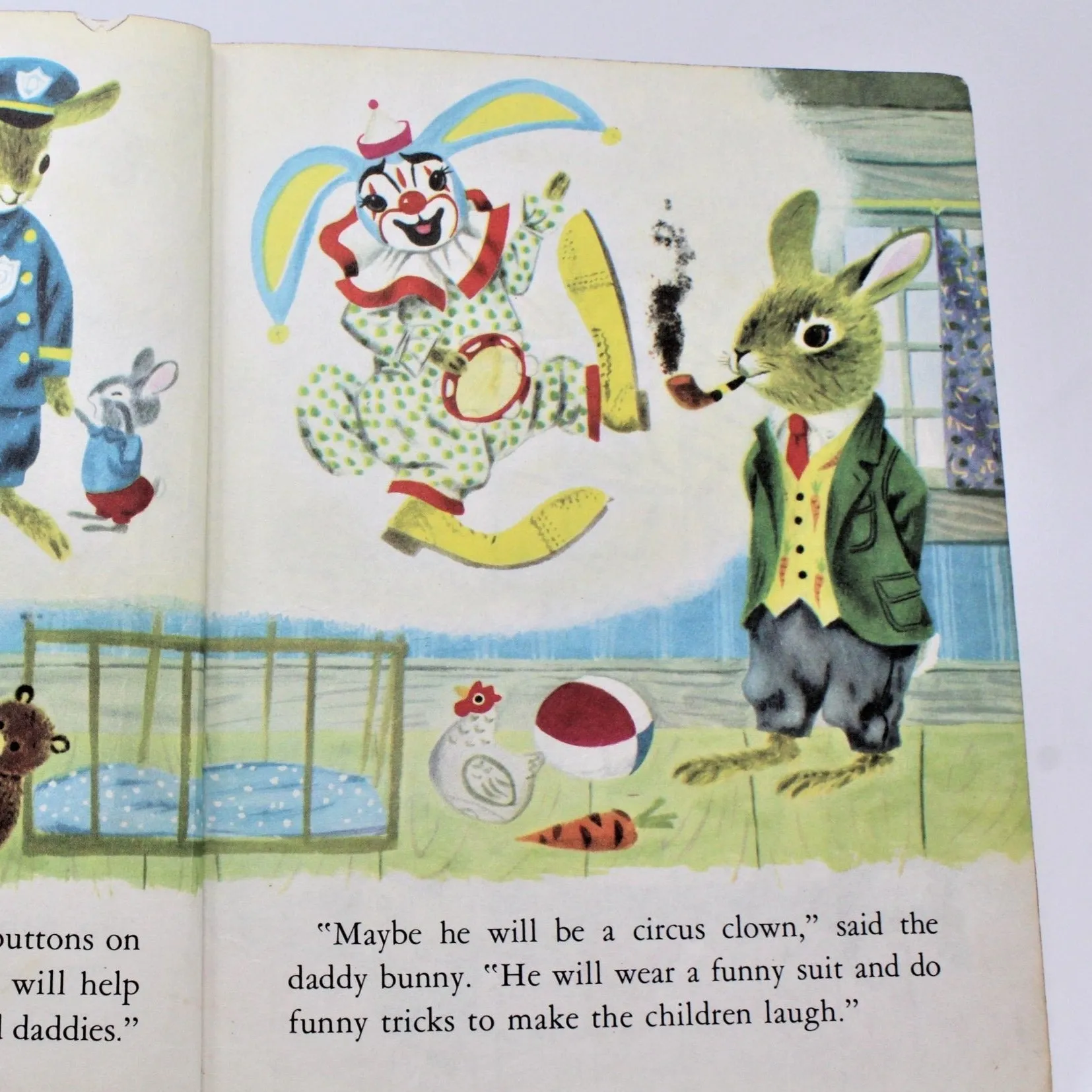 Children's Book, Little Golden Book, The Bunny Book, Hardcover, Vintage 1955