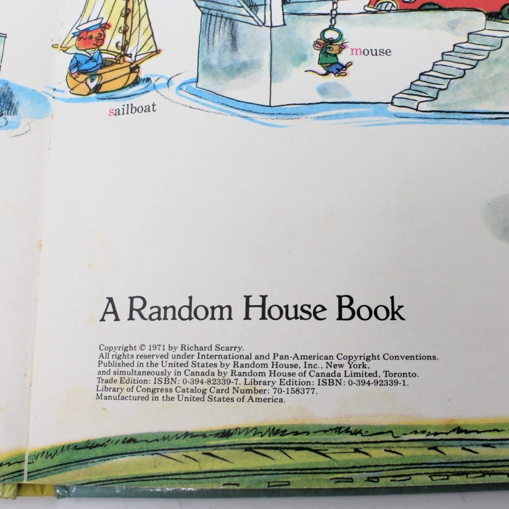 Children's Book, Richard Scarry's ABC Word Book, Hardcover, Vintage 1971