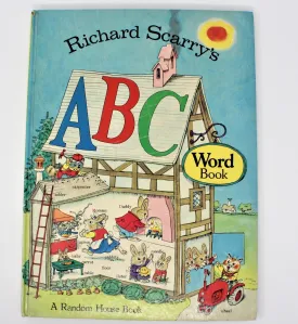 Children's Book, Richard Scarry's ABC Word Book, Hardcover, Vintage 1971
