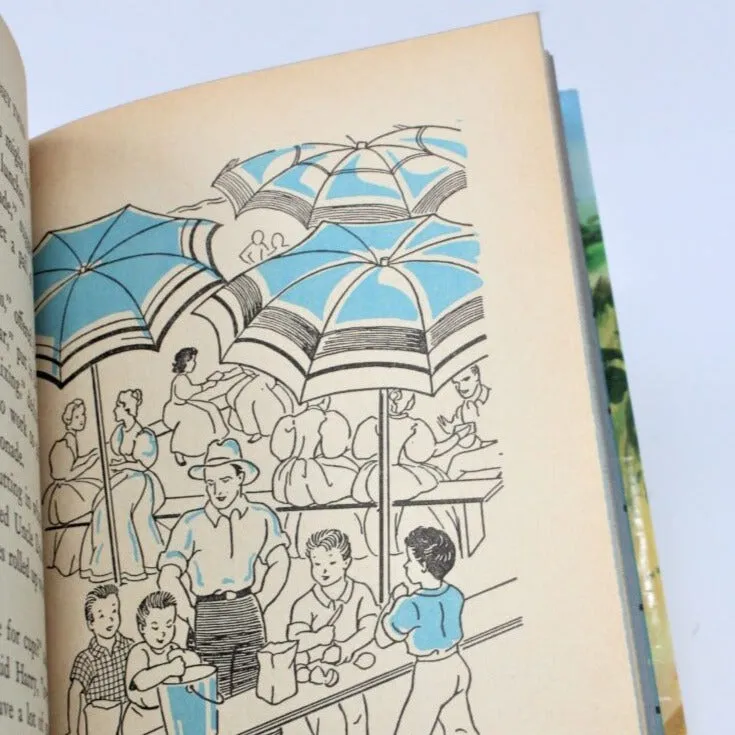 Children's Book, The Bobbsey Twins at the Seashore, Hardcover, Vintage 1954