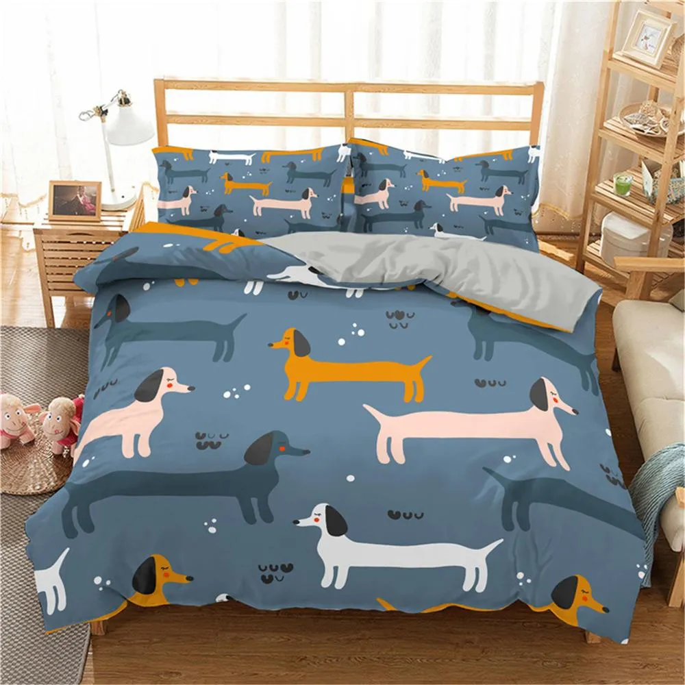 Colorful Dachshund Bedding Sets