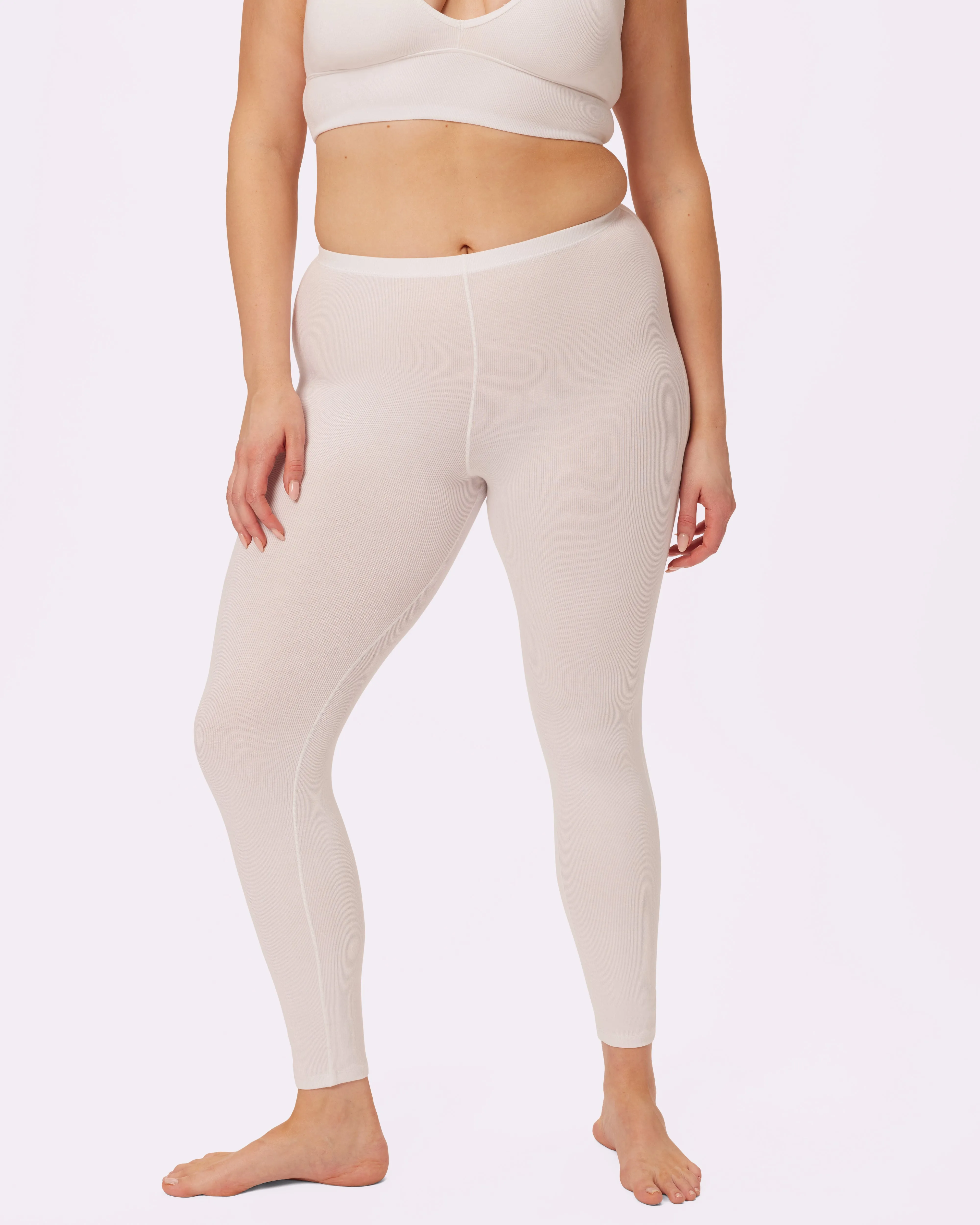 Comfort Rib Leggings | Lush Rib | Archive (Glacier)