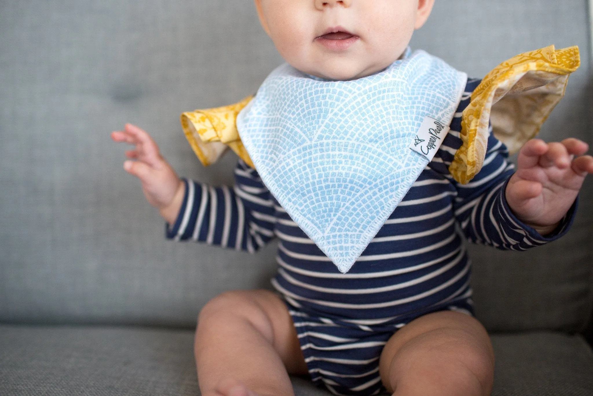 Copper Pearl Baby Bandana Bibs | Isla