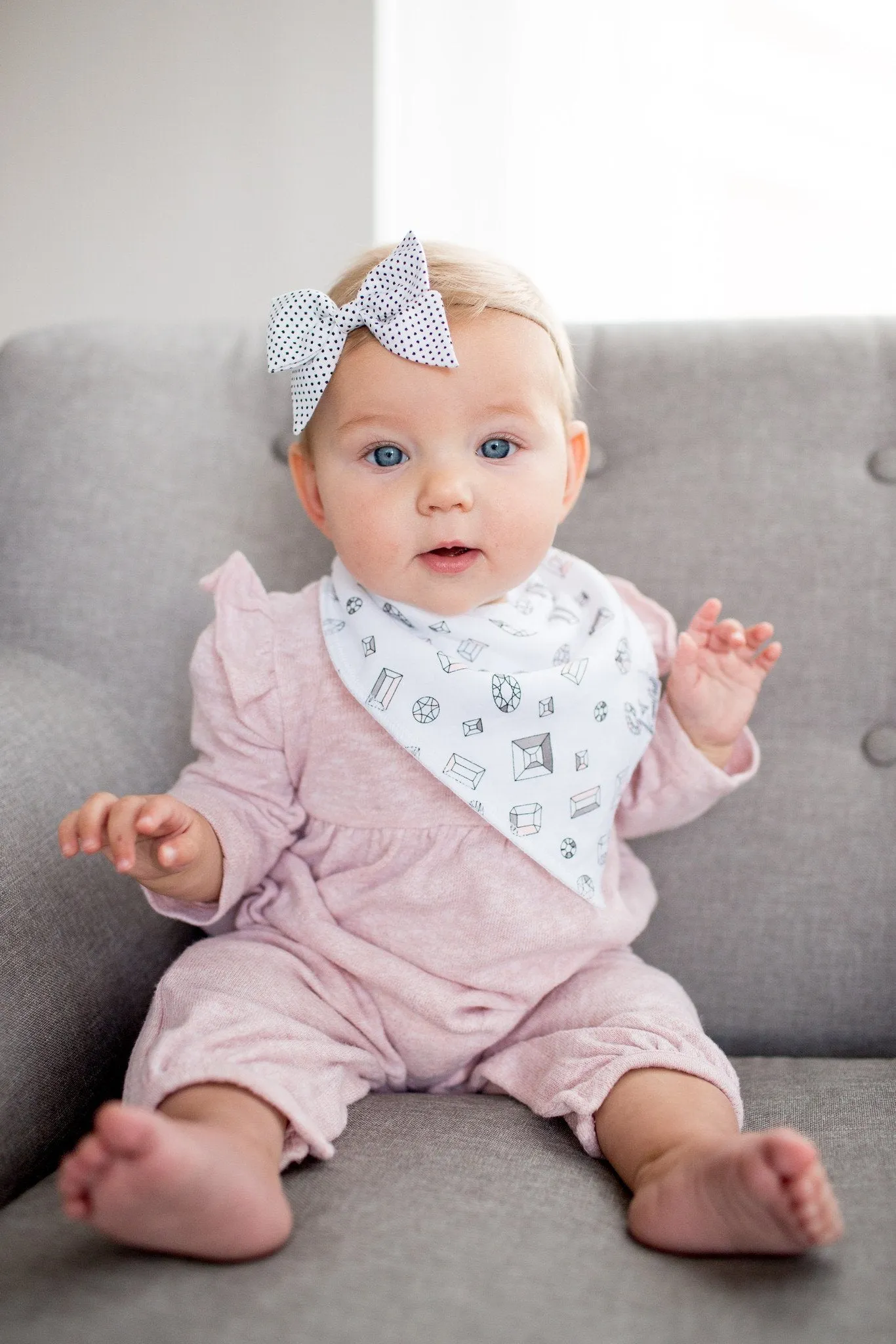 Copper Pearl Baby Bandana Bibs | Isla