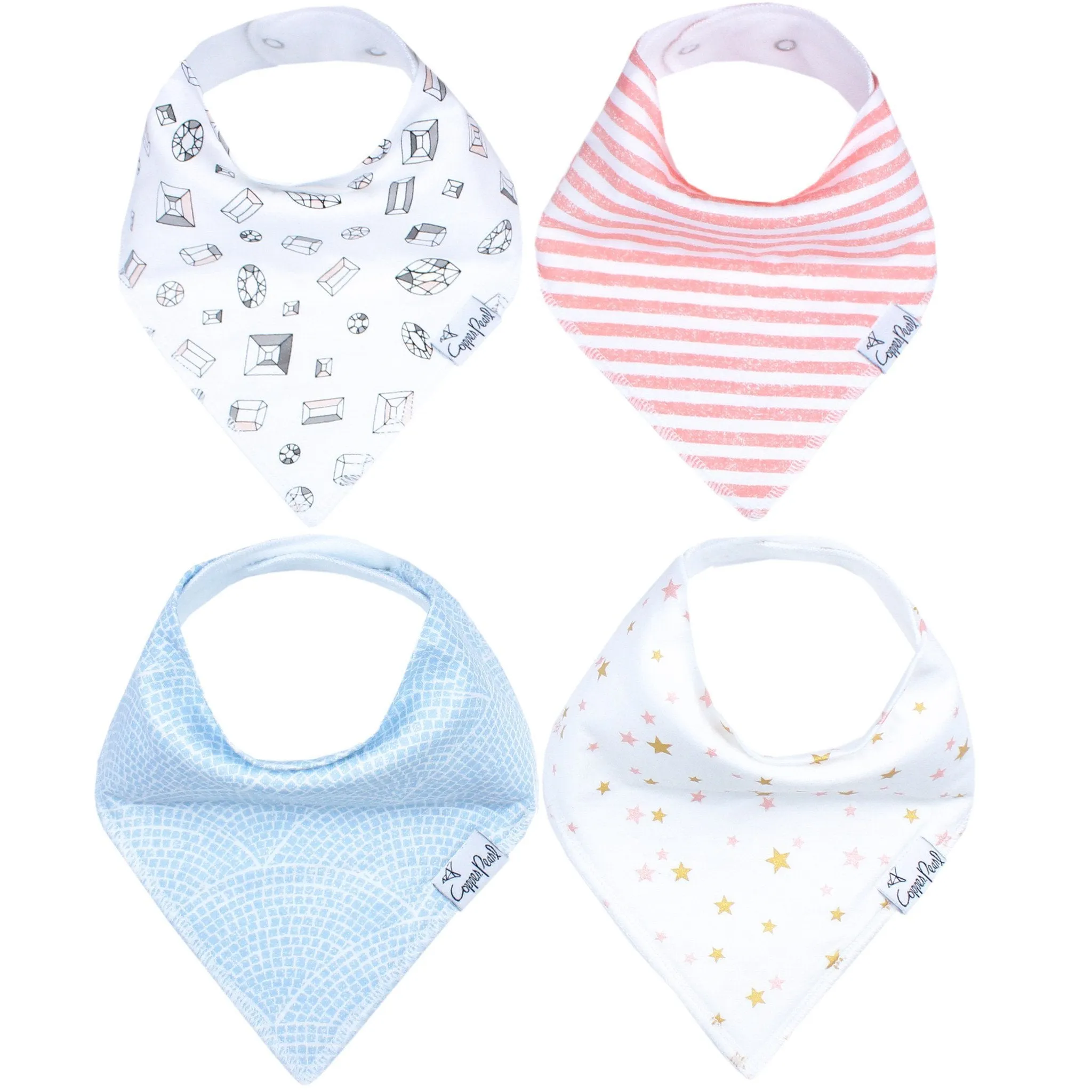Copper Pearl Baby Bandana Bibs | Isla