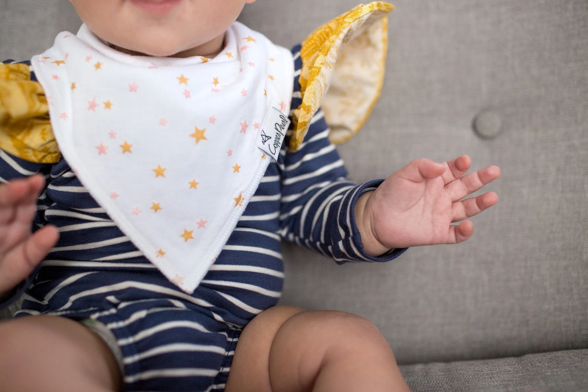 Copper Pearl Baby Bandana Bibs | Isla