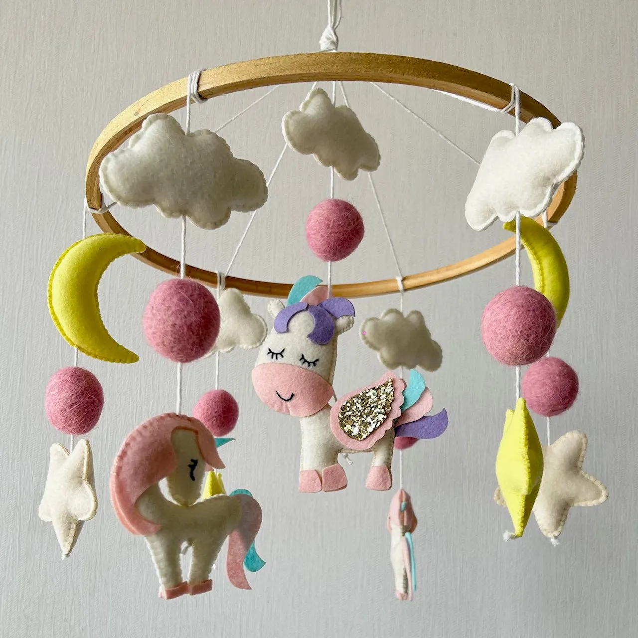 Cot / Crib Mobile - Dreamy Unicorn