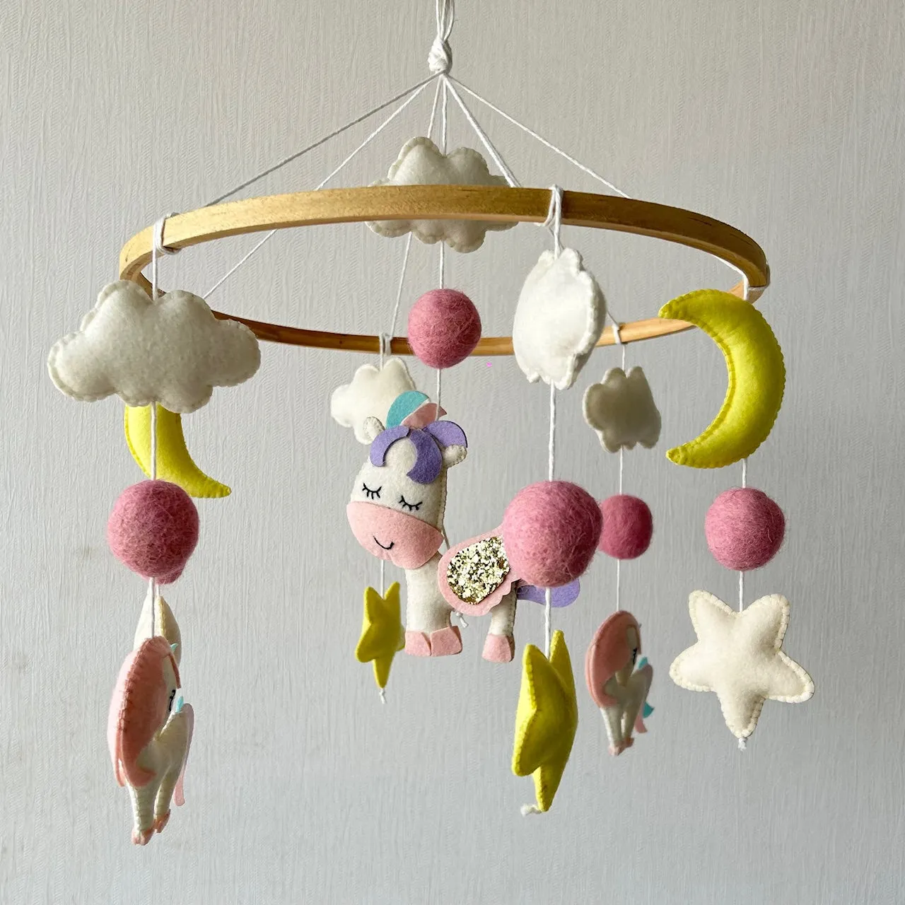 Cot / Crib Mobile - Dreamy Unicorn