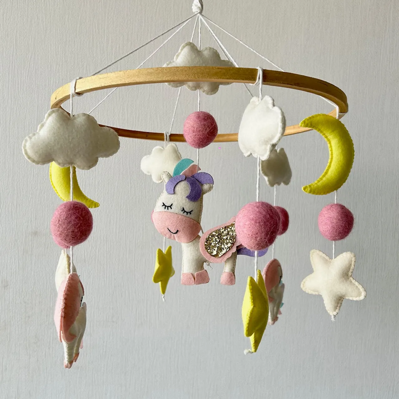 Cot / Crib Mobile - Dreamy Unicorn