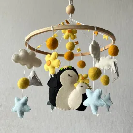 Cot / Crib Mobile - Penguin Dreamland