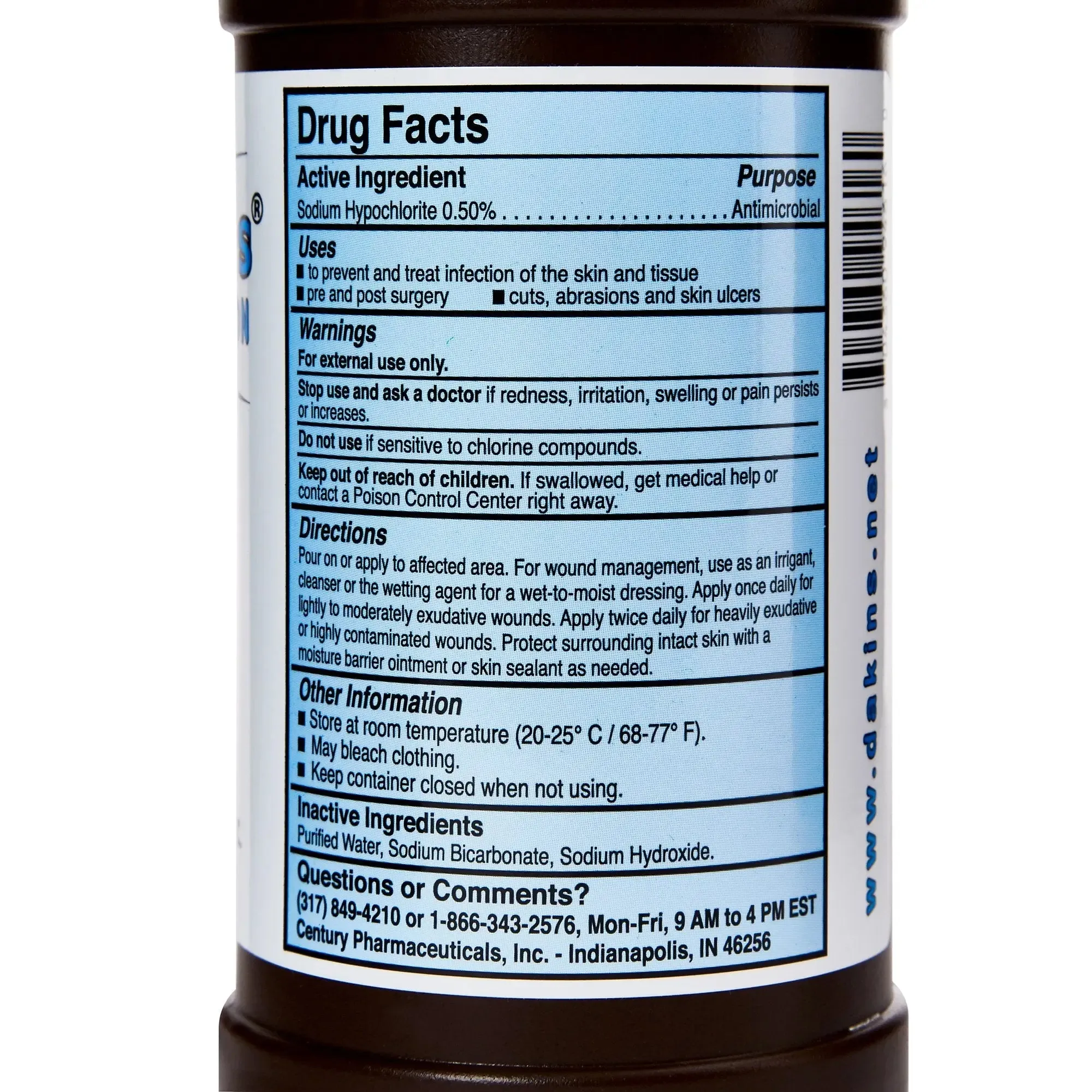 Dakin's® Full Strength Wound Antimicrobial Cleanser, 16-ounce bottle