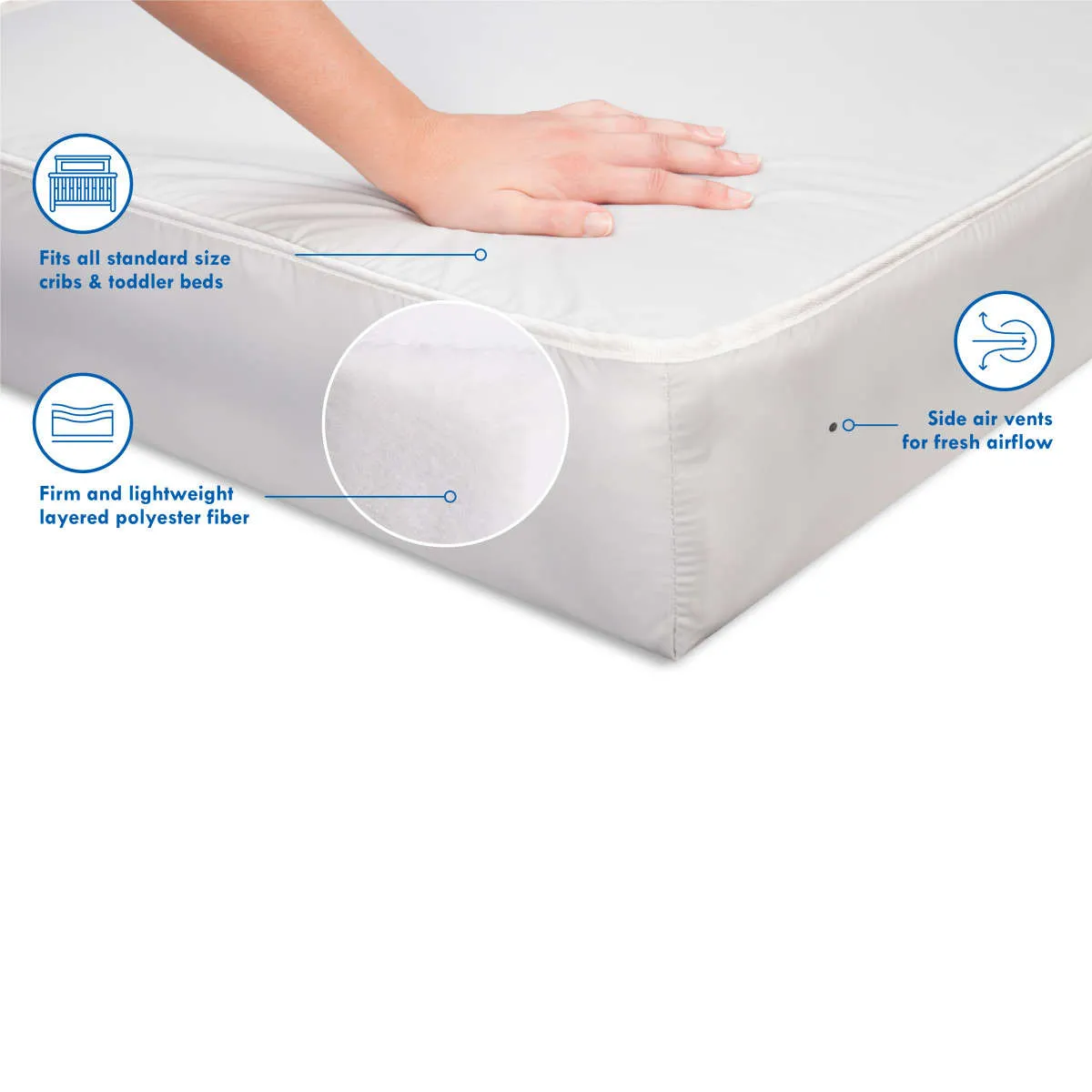 DaVinci Complete Slumber Crib & Toddler Mattress Firm Support, 100% Non-Toxic