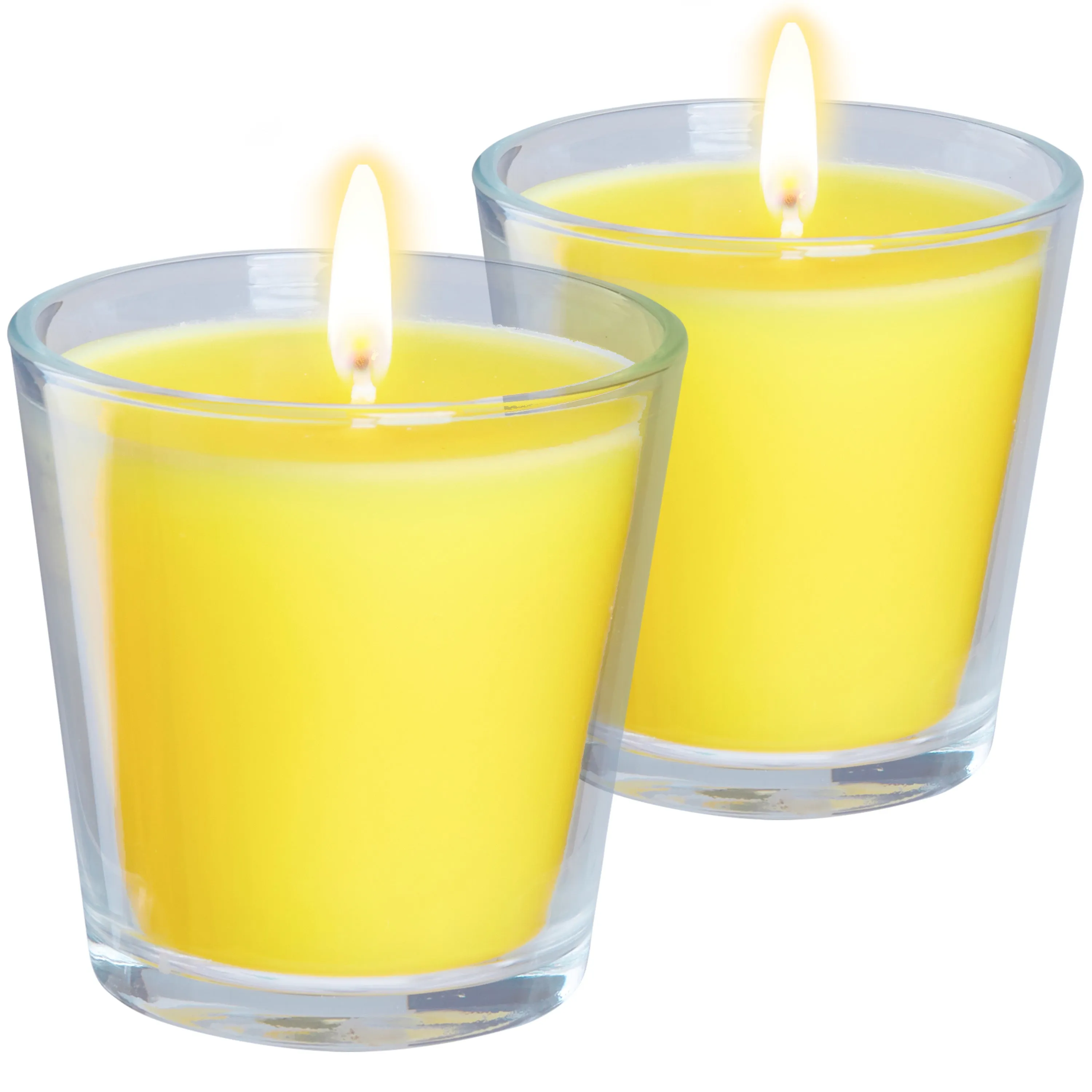 Deco Express Citronella Candle Set, Insect Repellent Jar Candles - Pack of 2/30 Hour Burn Time