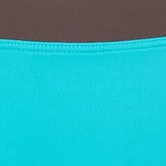 DEVON HIGH RISE BIKINI BOTTOM | TEAL DARK CHOCOLATE
