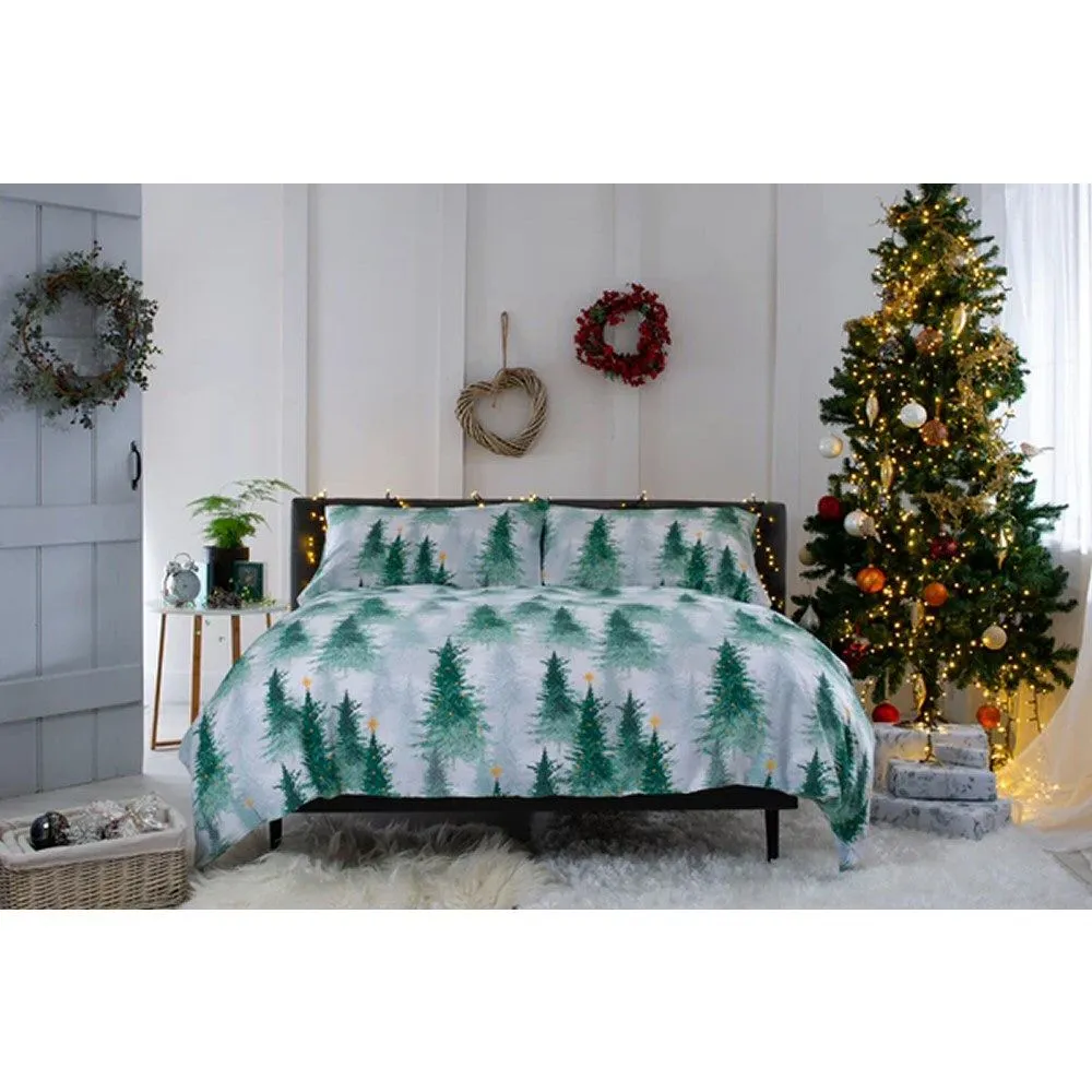 Deyongs 200cm White Chritsmas Tree Single Duvet Set