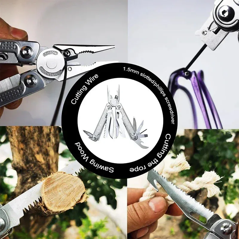 DOKOYU 20 in 1 7CR17 Multi Tools Pliers Set Gifts for Men Professional Multi-tool for DIY Outdoor Camping EDC Tools Swiss