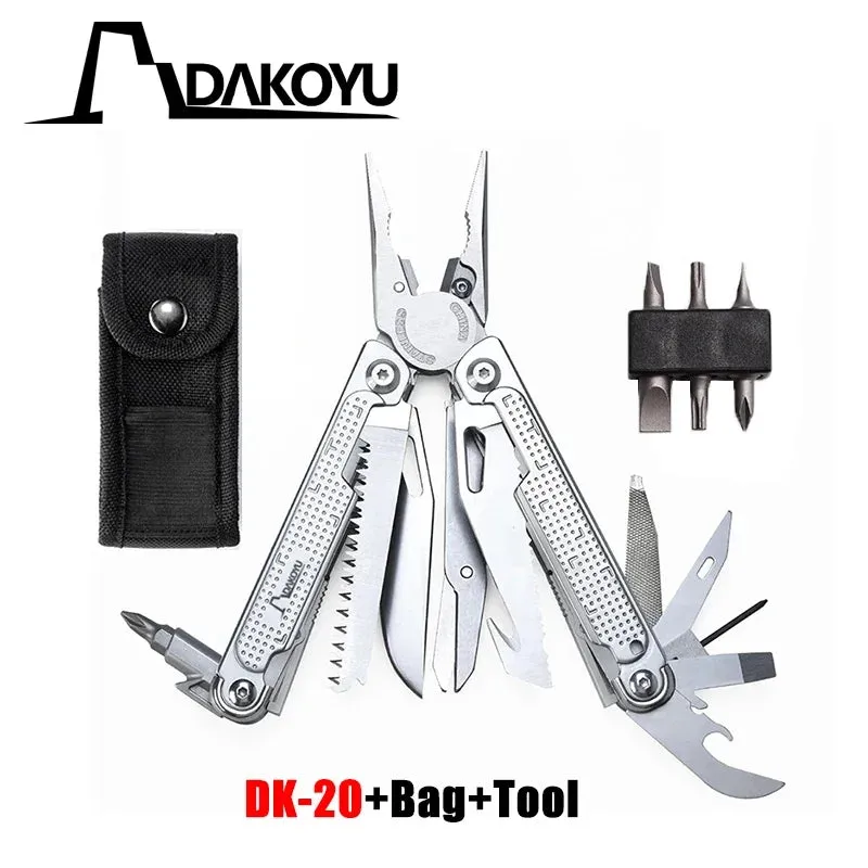 DOKOYU 20 in 1 7CR17 Multi Tools Pliers Set Gifts for Men Professional Multi-tool for DIY Outdoor Camping EDC Tools Swiss