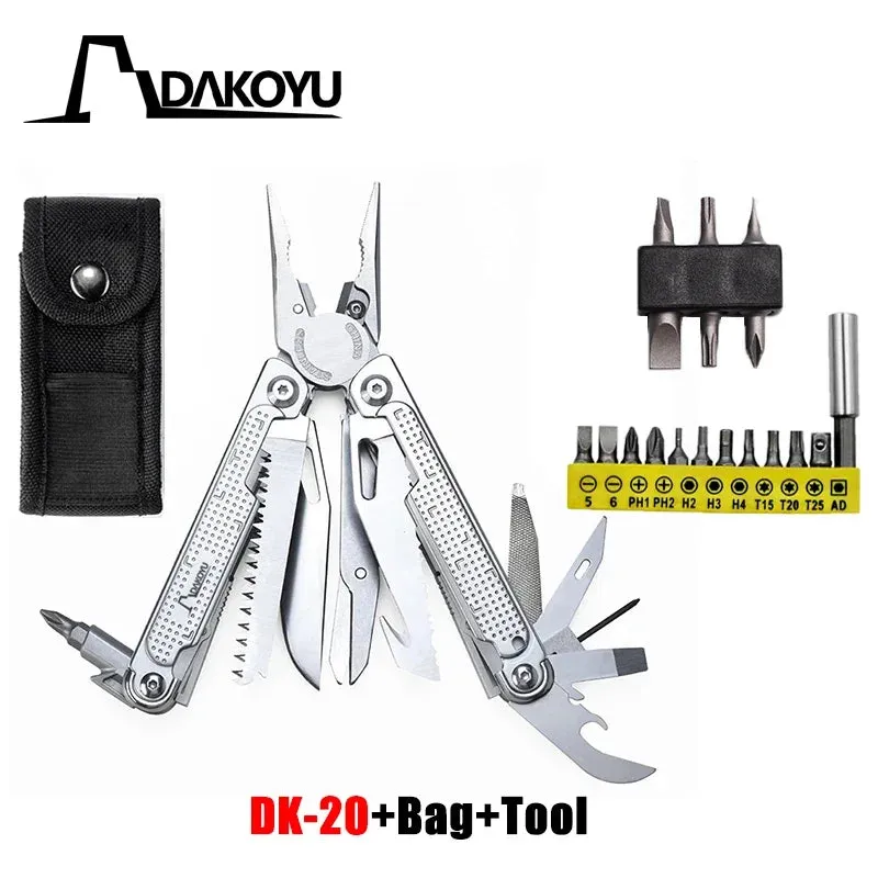 DOKOYU 20 in 1 7CR17 Multi Tools Pliers Set Gifts for Men Professional Multi-tool for DIY Outdoor Camping EDC Tools Swiss