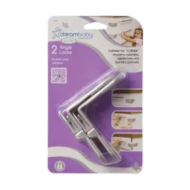 Dreambaby Angle Lock 2pk - Silver DB01006