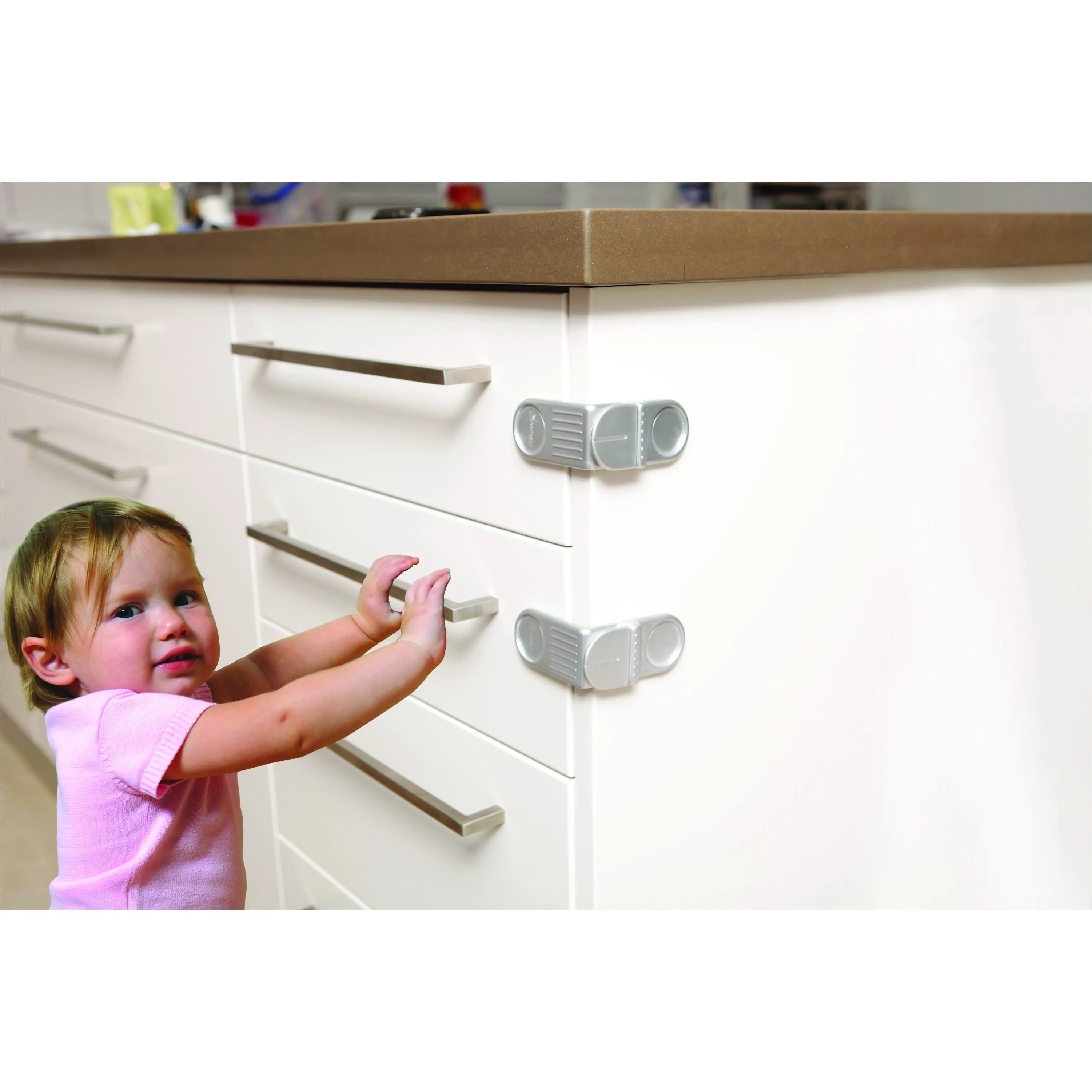 Dreambaby Angle Lock 2pk - Silver DB01006