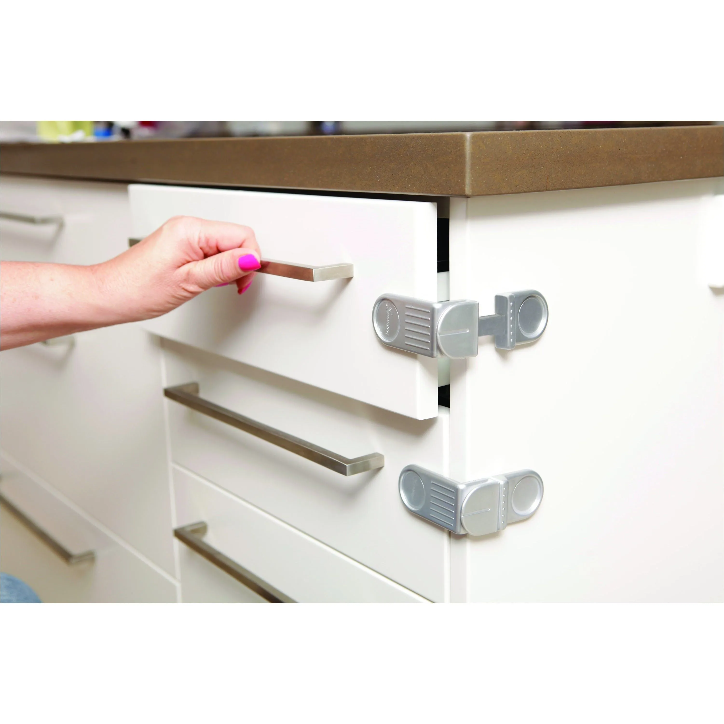 Dreambaby Angle Lock 2pk - Silver DB01006